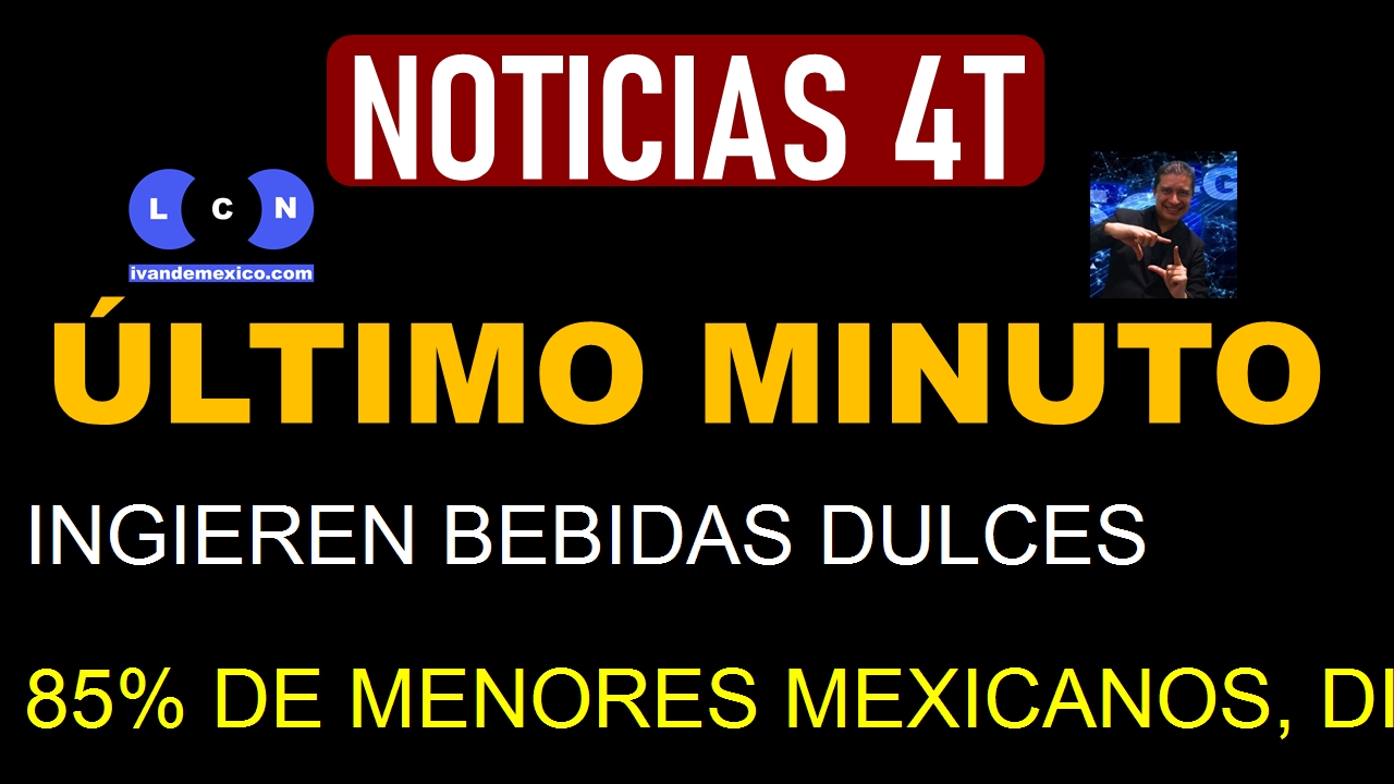 INGIEREN BEBIDAS DULCES 85% DE MENORES MEXICANOS, DICE EXPERTA