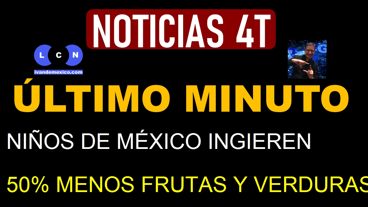 NIÑOS DE MÉXICO INGIEREN 50% MENOS FRUTAS Y VERDURAS DE LO DESEABLE: OMS