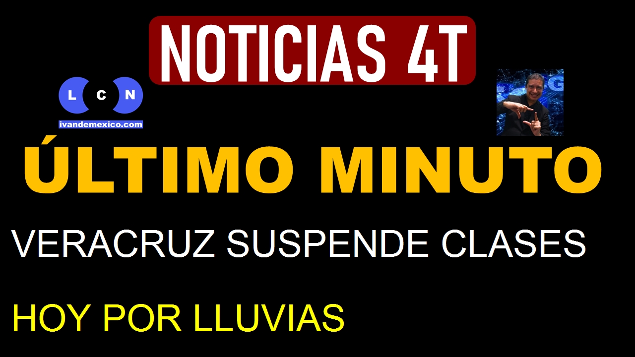 VERACRUZ SUSPENDE CLASES HOY POR LLUVIAS