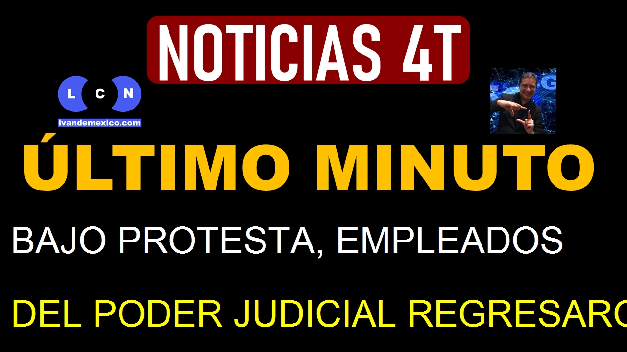 BAJO PROTESTA, EMPLEADOS DEL PODER JUDICIAL REGRESARON A LAS OFICINAS