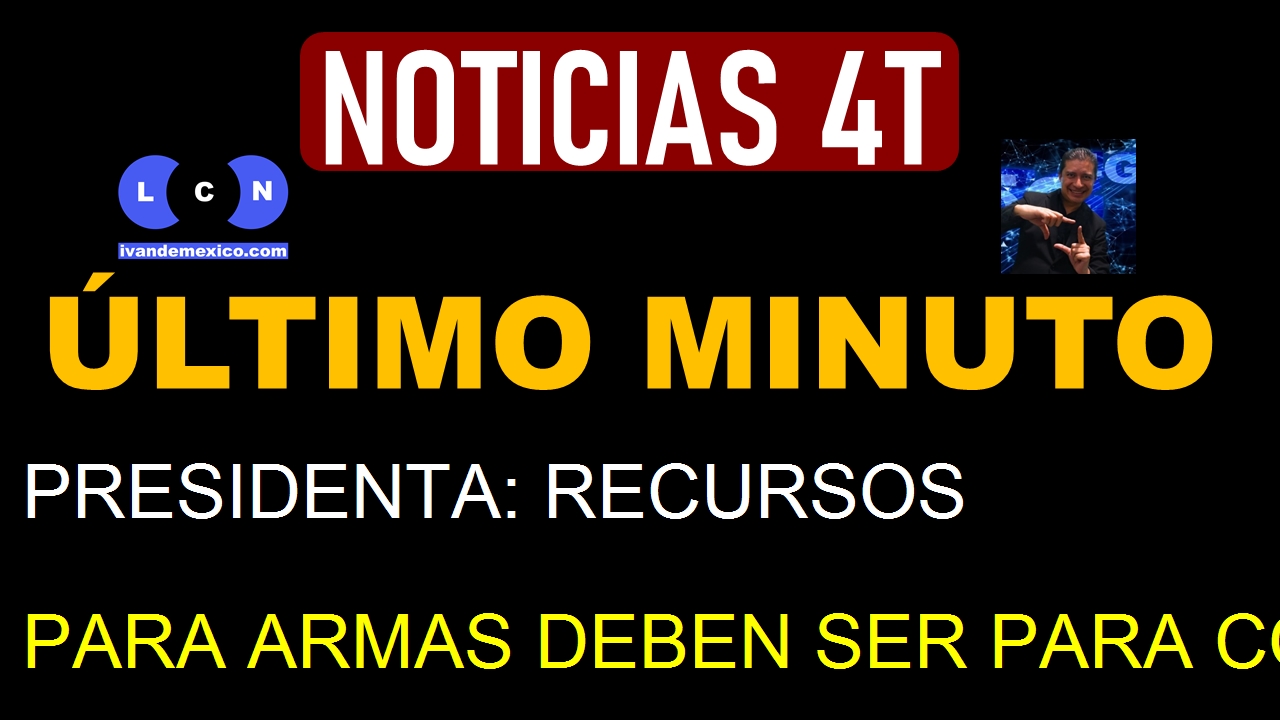 PRESIDENTA: RECURSOS PARA ARMAS DEBEN SER PARA CONSTRUIR LA PAZ