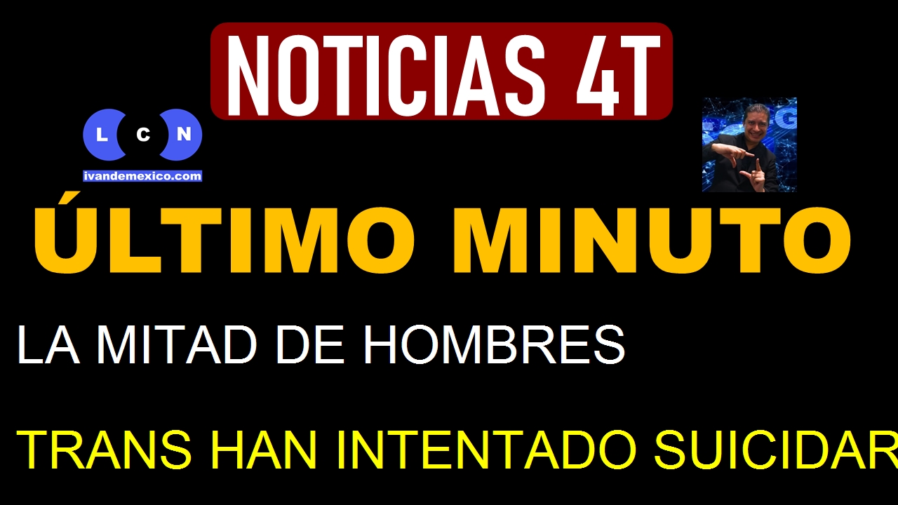 LA MITAD DE HOMBRES TRANS HAN INTENTADO SUICIDARSE: ENCUESTA LGBT+ 2024